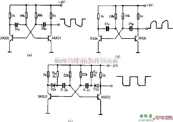 电源电路中的多谐振荡器实用电路图  第1张