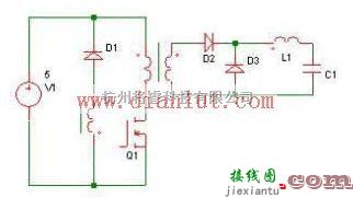 电源电路中的正激变换器开关电源电路图及其说明  第1张