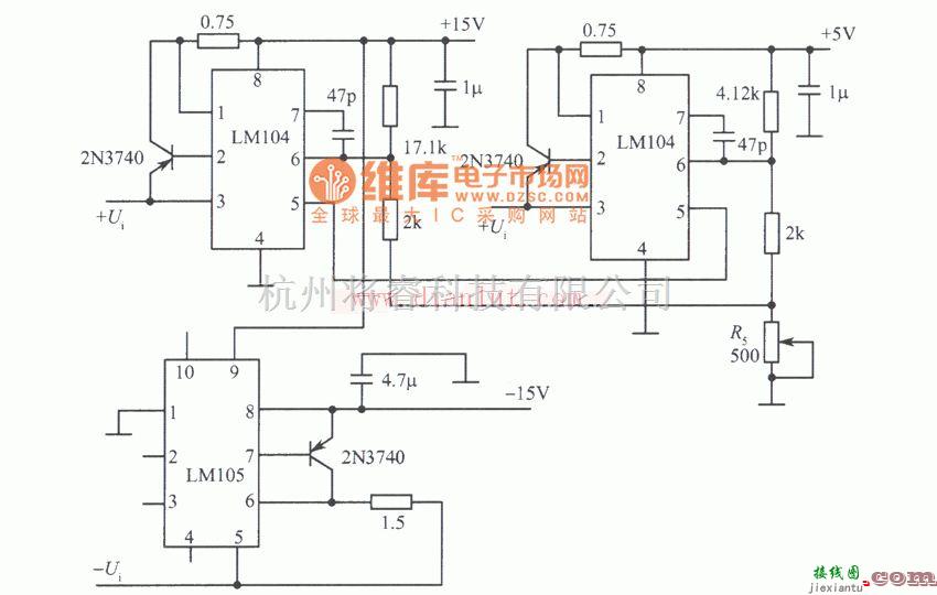 电源电路中的简易单控多输出稳压电源电路  第1张