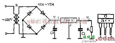 电源电路中的78系列稳压器的典型应用电路  第1张