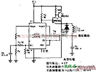 电源电路中的正压开关稳压器电路原理图  第1张