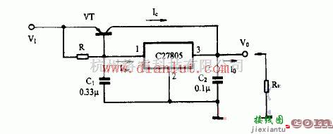 电源电路中的基于CW7805芯片设计大电流输出稳压电源电路  第1张