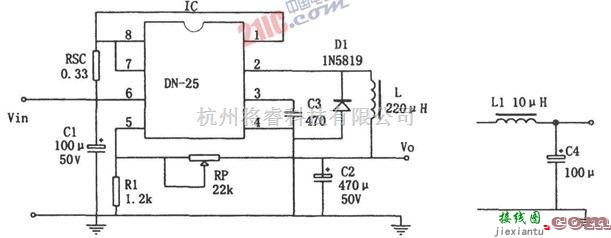 电源电路中的集成电路基于DN-25的开关稳压电源  第2张