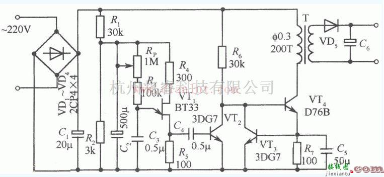 电源电路中的他激开关稳压电源原理及电路图  第1张