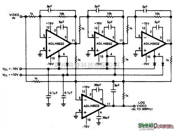 线性放大电路中的直流视频对数放大器  第1张