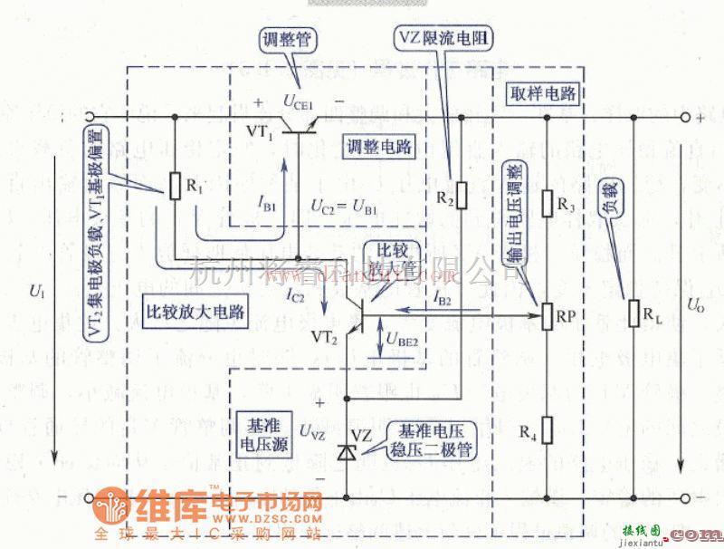 电源电路中的采用放大晶体管的稳压电源电路  第1张