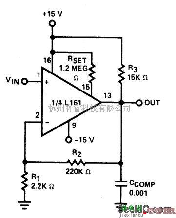 运算放大电路中的×100L161运算放大器  第1张