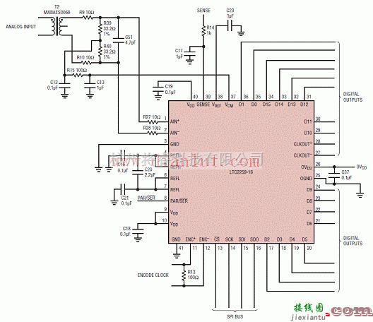 电源电路中的基于LTC2259-16的典型应用电路  第1张