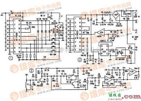 开关电路中的多通道无线遥控开关电路图  第1张