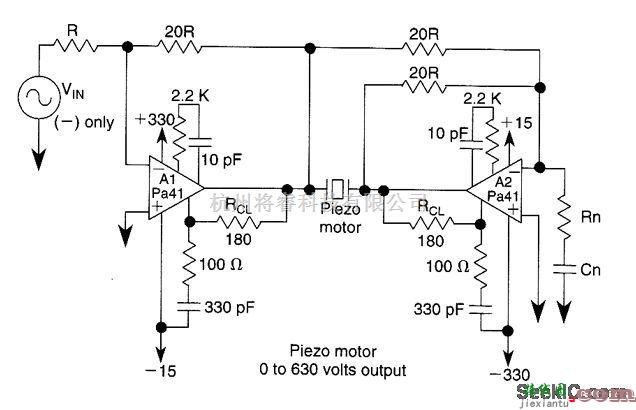 控制电路中的压电马达驱动电路  第1张
