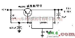 电源电路中的5.0V/10A稳压器电路原理图  第1张