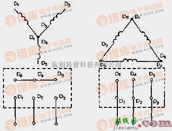 电机控制专区中的三相交流电动机接线电路图  第1张