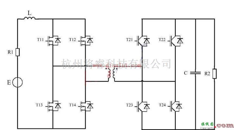 电源电路中的双向DC-DC变换电路原理图  第1张