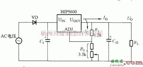 电源电路中的基于HIP5600直流输入时的电路  第1张