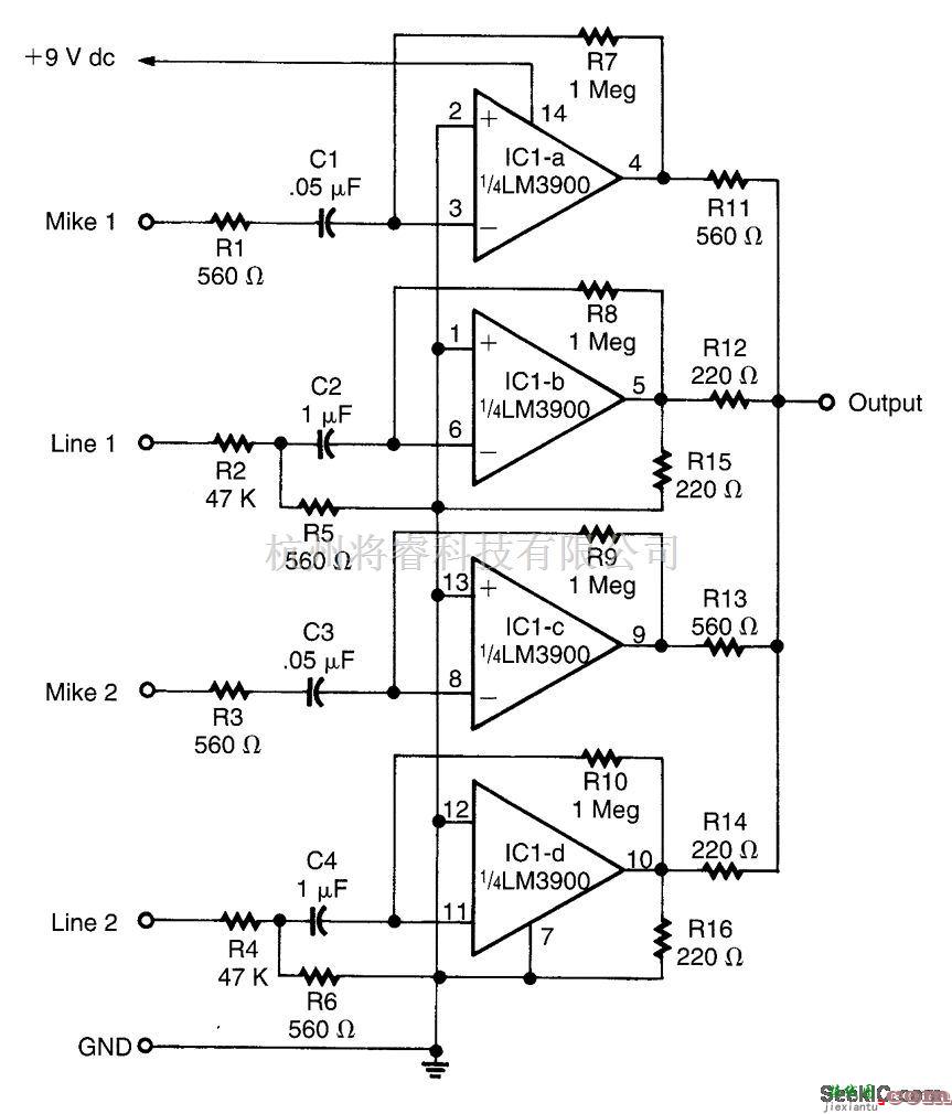 音频电路中的音频混合器
  第1张