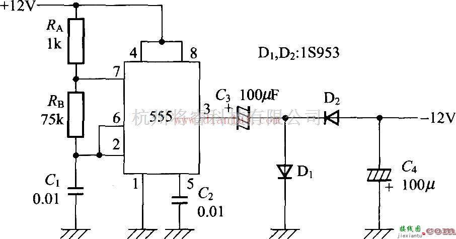 电源电路中的采用555的负电压发生电路  第1张