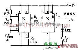 基于555定时器的逻辑探头电路  第1张