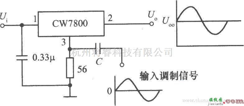 电源电路中的由CW7800构成的功率调幅器电路  第1张