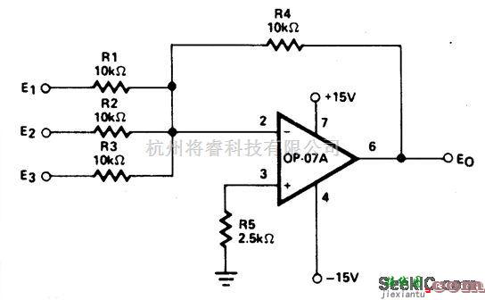 线性放大电路中的免调节精密求和放大器
  第1张
