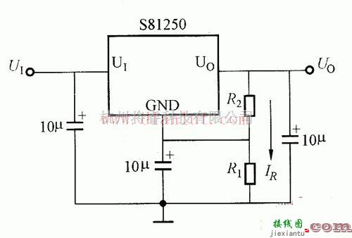 电源电路中的基于S812／S802系列稳压器输出电压可调电路  第1张