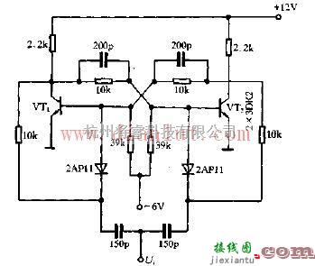 电源电路中的100kHz双稳态电路原理图  第1张