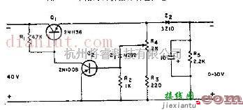 电源电路中的简易晶体管稳压器电路  第1张