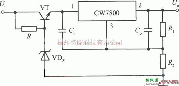 电源电路中的高输入高输出集成稳压电源电路图  第1张