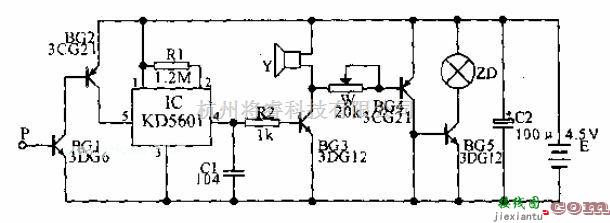 采用KD5601制作的电子闪光爆竹电路  第1张