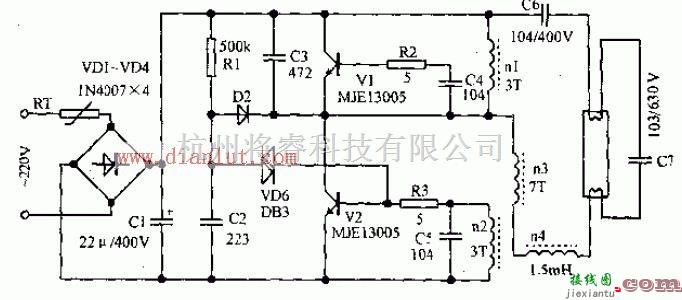 电源电路中的电子镇流器的保护  第1张