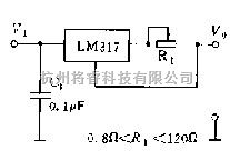 电源电路中的由LM317组成的高精度恒流源电路图  第1张