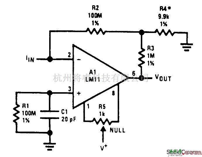 运算放大电路中的运算放大器阻抗乘法电路  第1张