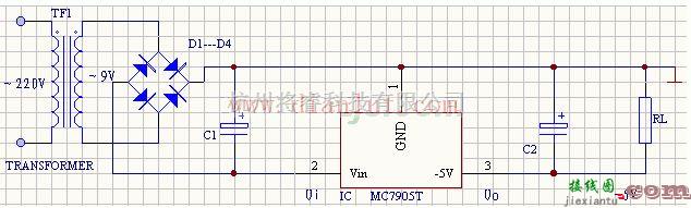 电源电路中的基于7805的稳压电源电路大全  第8张