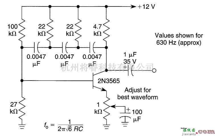 基础电路中的单晶体管相移振荡器  第1张