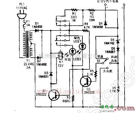 电源电路中的电池自动充电器  第1张