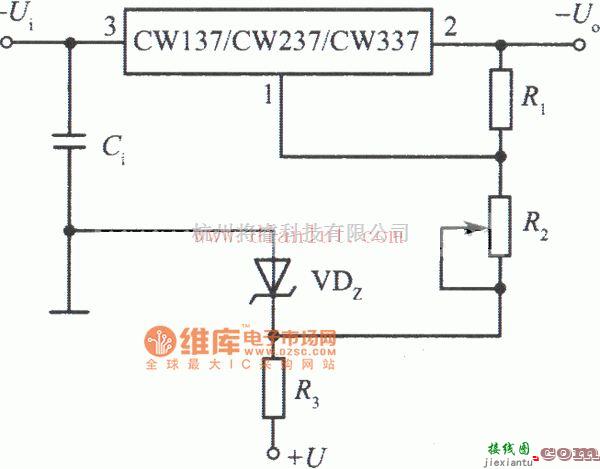 电源电路中的CW137组成连续可调的集成稳压电源  第1张