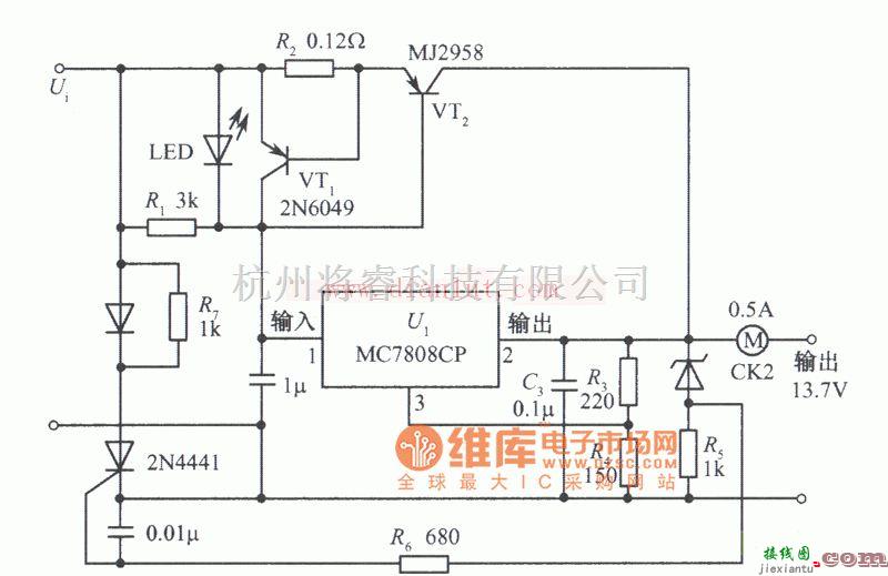 电源电路中的具有多种保护的实用稳压电源电路  第1张