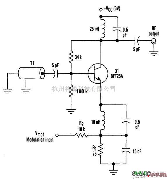 信号产生中的FM高频振荡器，无变容二极管
  第1张