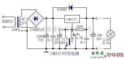 电源电路中的LM317构成的电路的应用  第1张