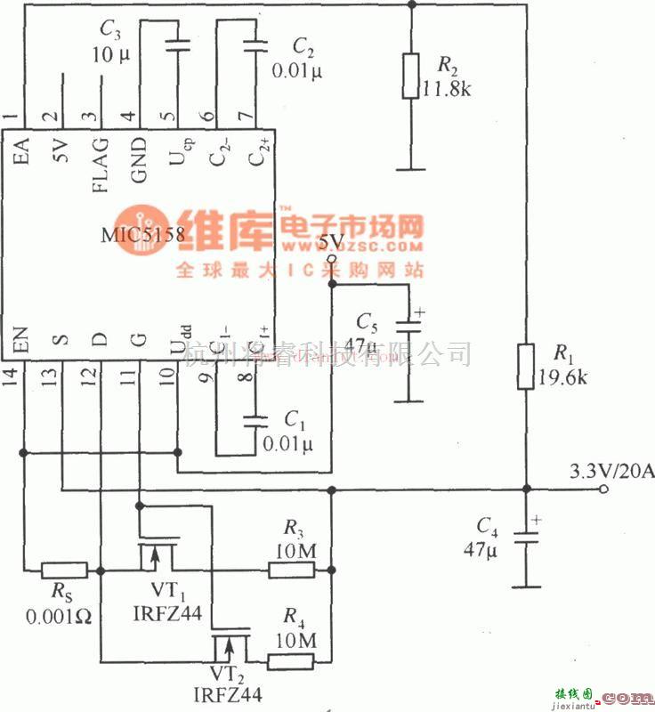 电源电路中的多个MOSFET管并联构成的稳压器电路  第1张