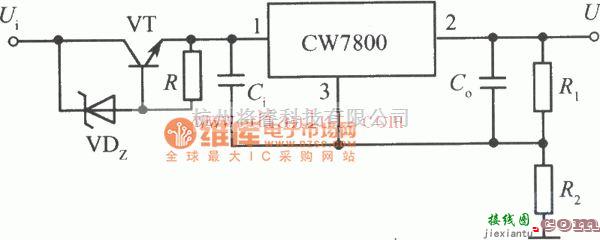 电源电路中的高输入输出集成稳压电源电路  第1张