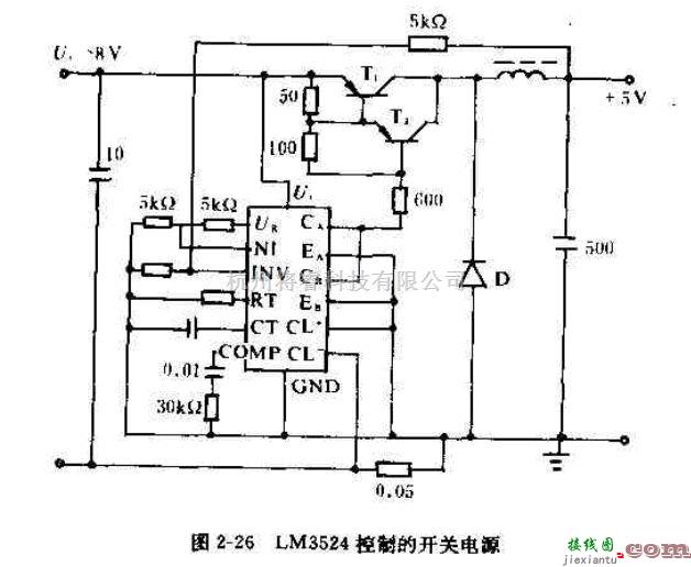 电源电路中的介绍LM3524芯片构成的控制开关电源  第1张