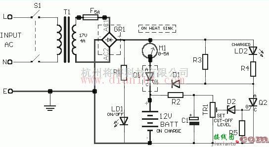 电源电路中的12V汽车电池充电器电路  第1张