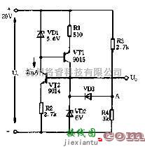 电源电路中的采用基本元器件设计高稳定度稳压电路  第1张