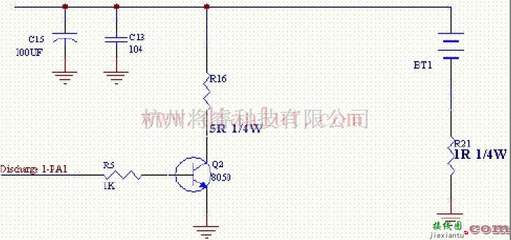 电源电路中的HT350在USB充电器中的放电电路  第1张