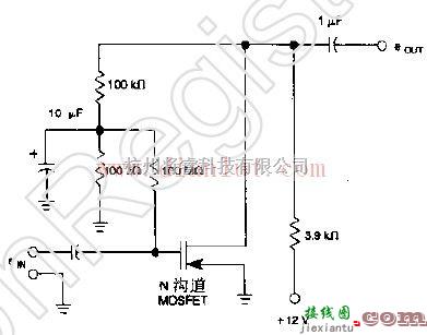 电源电路中的MOS场效应晶体管高阻抗偏置电路图及说明  第1张