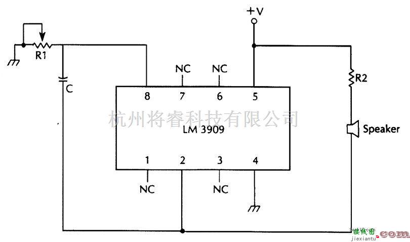 音频电路中的基本LM3909音频振荡器  第1张