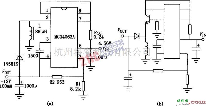 电源电路中的基于MC3406A的DC-DC集成变换器电路  第3张