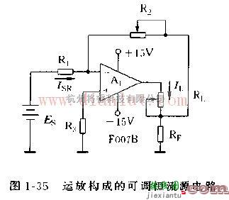 电源电路中的由F007B运放构成的可调恒流源电路  第1张