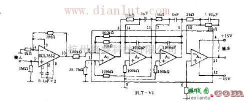 电源电路中的采用ICL7652斩波运放构成的放大电路  第1张