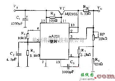 电源电路中的用PNP型管扩流的线性可调稳压器电路设计  第1张